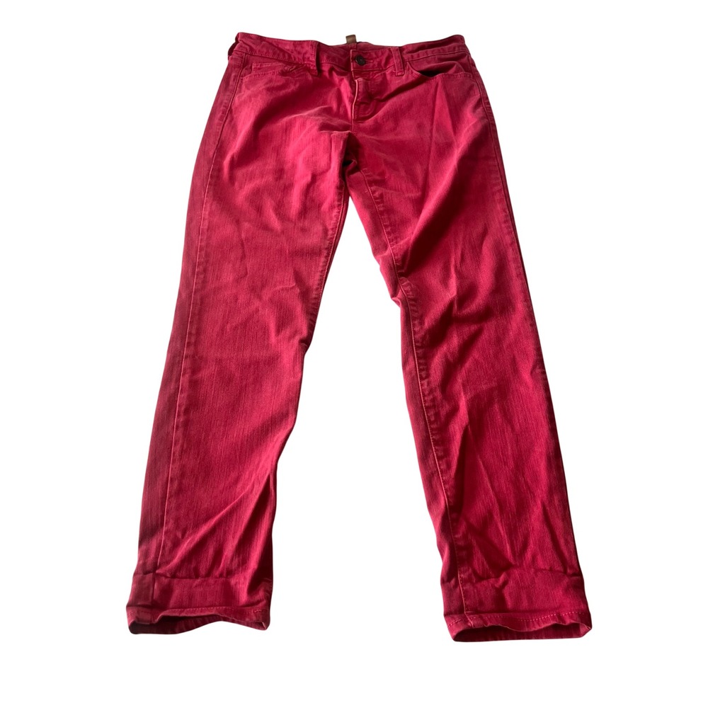 Just Black Denim Magenta Pink Skinny Jeans Made in USA Womens Size 27